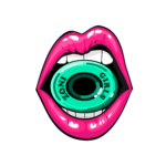 Zoni Girls Lip Logo teal pink hr